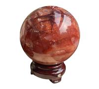 DSZUJTYROP Red Gum Flower Crystal Ball Quartz Sphere Balls for Witchcraft and Decorative,Crystals and Stones Beginners Gift,5~6cm