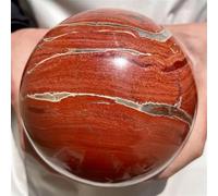 DSZUJTYROP Red Jasper Crystal Ball Stone Sphere Quartz Home Decor Ornaments (Size : 1.1-1.2kg)