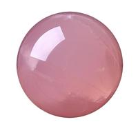 DSZUJTYROP Rose Quartz Crystal Ball with Stand Stone Polished Crystals for Divination Home Office Decor,23mm