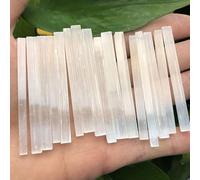 DSZUJTYROP Selenite Stone Rough Crystals Stick Gift Gypsum Crafts Point Wands Ornaments (Color : 5pcs)