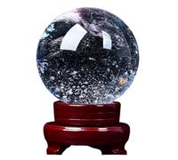 DSZUJTYROP Smelting White Crystal Ball Gemstone Crystals Sphere with Stand Sculpture Spiritual Room Decor Accessories,190mm