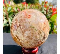 DSZUJTYROP Snowflakes, Cherry Blossoms, Agate Crystal Balls, Home Decorations (Size : 500-550g)
