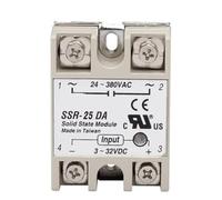 DSZUJTYROP Solid State Relay SSR-50DA SSR-60DA SSR-75DA SSR-90DA SSR-100DA 50A 60A 90A 100A 3-32V to 24-380V AC SSR 50DA 60DA 75DA 100DA(SSR-30DA)