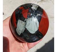 DSZUJTYROP Stone African Blood Quartz Sphere Crystal Ball (1100-1200g)