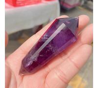 DSZUJTYROP Stone Amethy Vogel Style Quartz Crystal Wand 24 Sided Double Point Inspired