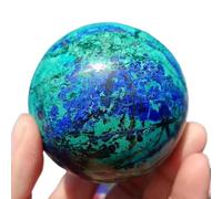 DSZUJTYROP Stone Azurite Ball,Quartz Crystal, Divination Ball(Size:110-200g)