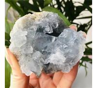 DSZUJTYROP Stone Celestite geode Quartz Cluster Crystal Gift