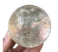DSZUJTYROP Stone Clear Quartz Crystal Spheres White Balls for Decoration(70-80mm)