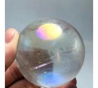 DSZUJTYROP Stone Electroplating Color Ice Water Crystal Ball, Plus Base