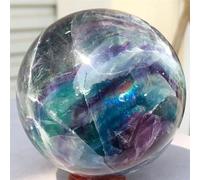 DSZUJTYROP Stone Fluorite Ball Quartz Crystal Sphere(Size:700-750g)