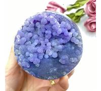 DSZUJTYROP Stone Grape Agate Ball Crystal Room Decoration Home Aquarium(Size:350-400g)