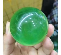 DSZUJTYROP Stone Green Fluorite Crystal Ball Ornament Home Office Desktop Ornament(61-70mm)