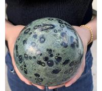 DSZUJTYROP Stone Green Kambaba Sphere Quartz Crystal Ball(550-600g)