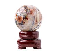 DSZUJTYROP Stone Jewelry Raw Crystal Home Decoration Agate Silk Ball Stones and,65~70mm