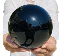 DSZUJTYROP Stone Obsidian Ball Quartz Crystal Home Office Decorative(Size:1-1.3kg)
