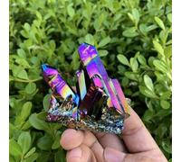DSZUJTYROP Stone Quartz Rainbow Cluster Crystal for Decoration Gifts(100g)
