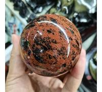 DSZUJTYROP Stone Red Obsidian Ball Crystal Home Decoration(51-60mm)