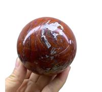 DSZUJTYROP Stone Warring States Period Red Ball Crystal with with Quartz Point Sample Decoration(6-7cm)