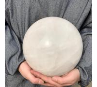 DSZUJTYROP Stone White Quartz Ball, Crystal, Decorative (Size:9-10kg)