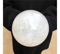 DSZUJTYROP Stone White Quartz Ball Crystal Home Office Decoration Aquarium(Size:1-1.3kg)