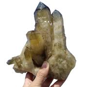 DSZUJTYROP Stone Yellow Quartz Cluster, Crystal, Home Office Adorn(Size:200-300g)
