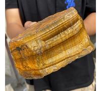DSZUJTYROP Tiger's Eye Stone Rough Ore, Crystal Quartz, Ornaments Home Decor(900-1000g)
