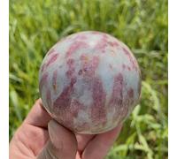 DSZUJTYROP Tourmaline Crystal Ball Spiritual Quartz for Home Office Decor (Size : 70-80 mm)