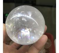 DSZUJTYROP Transparent mm Calcite Rainbow Icelandic Quartz Ball Crystal Ornaments (Size : L 5pcs)