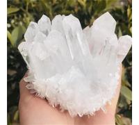 DSZUJTYROP Transparent White Quartz Crystal Cluster Home Decor(500-600g)