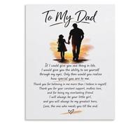 DSZUJTYROP Warm dad remembrance poster cozy Wall-Art for loving father