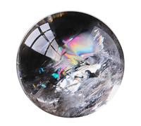 DSZUJTYROP White Clear Quartz Crystal Ball Home Decor Prosperous Love Invite Wealth + Base,60mm