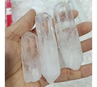 DSZUJTYROP White Crystal Cluster Strip Ore DIY Decorative Landscape Demagnetization Ornaments (Size : 100g)