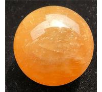 DSZUJTYROP Yellow Calcite Polished Quartz Crystal Ball Ornaments (Size : 4 XG 10pcs)