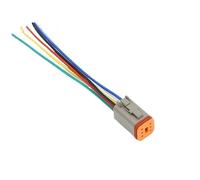 DT Conector automotriz impermeable con cableado de 15cm DT06-2S/DT04-2P 3P 4P 6P 8P 12P enchufe macho hembra for automóvil 1 Uds(6 Pin Female)