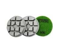 DT-DIATOOL Almohadillas de pulido de hormigón de 80 mm para procesamiento de suelos de hormigón, cemento y terrazo, reparación y renovación, uso seco o húmedo, almohadillas de molienda de diamante grano 800 3 piezas