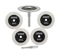 DT-DIATOOL Disco Diamantado para Cortar Vidrio, 50mm Mini Hojas de Sierra | Disco Diamante Pequeño con Vástago de 6mm para Azulejos Cerámica Porcelana Mármol Granito Piedra Artificial para Taladro