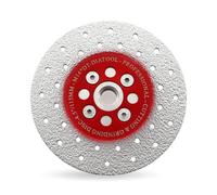 DT-DIATOOL Disco Diamante de Corte y Rectificado 115 mm x M14 Hoja de Sierra Soldado al Vacío para Piedra Mármol Hormigón Granito