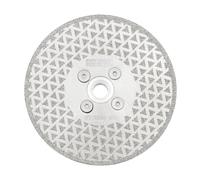 DT-DIATOOL Disco Diamante de Corte y Rectificado 125 mm x M14 Electrochapado de Doble Cara para Piedra Mármol Baldosa Granito