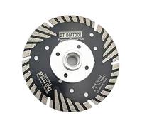 DT-DIATOOL Disco Tronzador Diamante 115 mm x M14 Hoja de Sierra Turbo con Dientes Protectores para Cortar Moler Hormigón Mármol Granito Azulejos