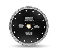 DT-DIATOOL Disco Tronzador Diamante 180 mm x 22,23 mm/16 mm Hoja de Sierra con Malla Turbo para Corte de Porcelanico Azulejos Mármol Granito Cerámica