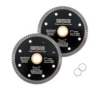 DT-DIATOOL Disco Tronzador Diamante 2 Piezas 105 mm x 22,23 mm/16 mm Super Dünn Hoja de Sierra para Corte de Porcelanico Azulejos Mármol Granito Cerámica