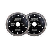 DT-DIATOOL Disco Tronzador Diamante 2 Piezas 125 mm x 22,23 mm Super Dünn Hoja de Sierra para Corte de Porcelanico Azulejos Mármol Granito Cerámica