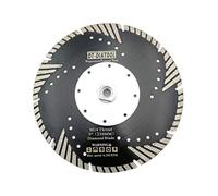DT-DIATOOL Disco Tronzador Diamante 230 mm x M14 Hoja de Sierra Turbo con Dientes Protectores para Cortar Moler Hormigón Mármol Granito Azulejos