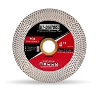 DT-DIATOOL Discos de Diamante 105MM*1 para Porcelanico - Doble Cara Disco de Corte y Rectificado Diamante Ultrafino para Cortar Esmerilar Cerámica Azulejos Mármol Granito Piedra Artificial,X Malla