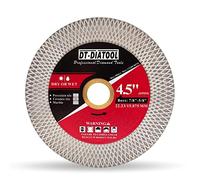 DT-DIATOOL Discos de Diamante 115MM*1 para Porcelanico - Doble Cara Disco de Corte y Rectificado Diamante Ultrafino para Cortar Esmerilar Cerámica Azulejos Mármol Granito Piedra Artificial,X Malla