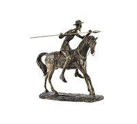 DT RF-154407 Figura Resina Quijote, Envejecido, 36 x 19 x 39 cm
