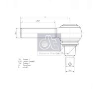 DT Spare Parts Tirante de Barra de Lazo Delant. para Renault Camiones Messenger