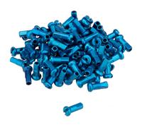 DT Swiss Cabecillas de aluminio 2,0 mm - 100 unidades azul 12 mm