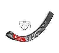 DT Swiss EX 471 SBWT disc-specific 28 hole Presta-drilled black - 650b