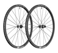 DT Swiss Juego de Ruedas GRC 1400 DICUT 30 Disc Center Lock 28" negro 28" set (RD 12x100 + RT 12x142) Shimano